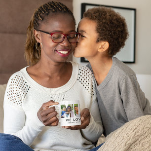 Modern Mum Photo Letter We Love You Coffee Mug