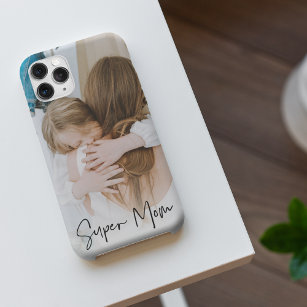 Modern Mum Photo & Super Mum Text   Gift For Mum iPhone 11Pro Max Case