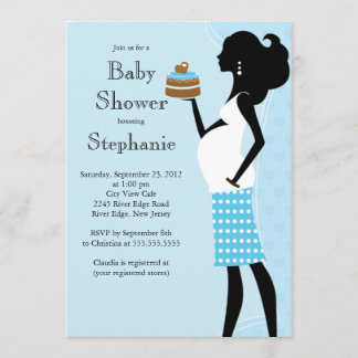 Modern Mum to Be Boy  Baby Shower Invitation