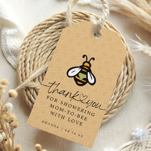 Modern Mum-To-bee Baby Shower Gift Tags