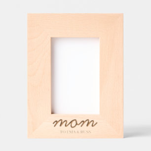 Modern Mummy Personalised Kids Names Mother's Day Etched Frames
