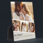 Modern Mummy Photo Strip Collage Plaque<br><div class="desc">Surprise Mum with a modern photo collage plaque that showcases your favourite memories in a sleek strip layered over a larger photograph. Personalise with custom text for a one-of-a-kind Mother's Day or birthday gift she will cherish. Shop now to give Mum a keepsake smile this year.</div>