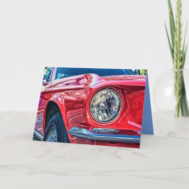 modern muscle car greeting card (Front)
