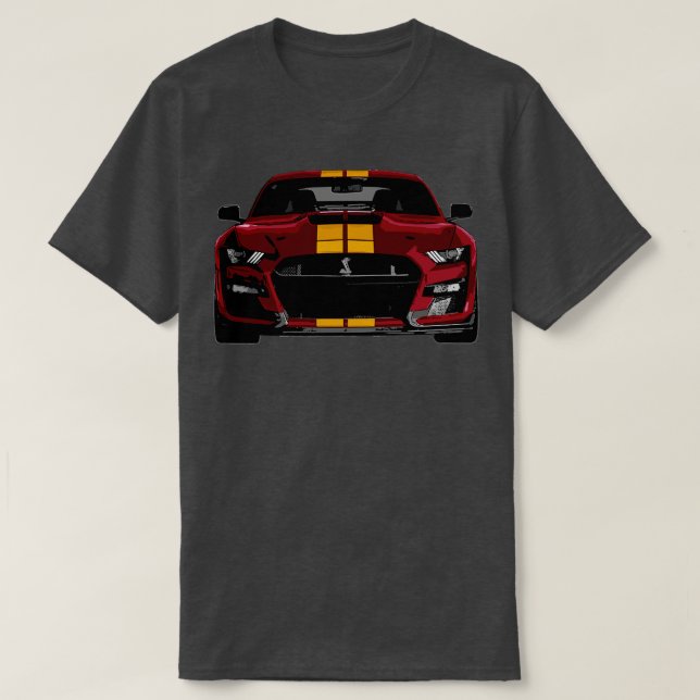 Modern muscle  Mustang  dark red  T-Shirt (Design Front)