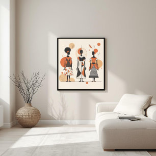 Modern Muse – Abstract Feminine Geometry II Canvas Print