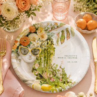 Modern Muse Aperitivo Garden Bridal Shower Plate