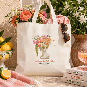 Modern Muse Floral Bachelorette Weekend Tote Bag
