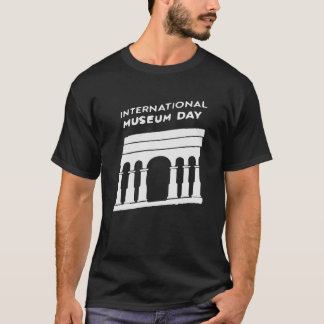 Modern Museum Day Graphic T-Shirt with Creative Ar