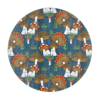 Modern mushroom design cutting board