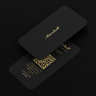 Modern Music Producer Musician Black Gold Business Card