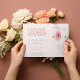 Modern Muslim Holiday Card | Eid al-Adha 2025 Isla