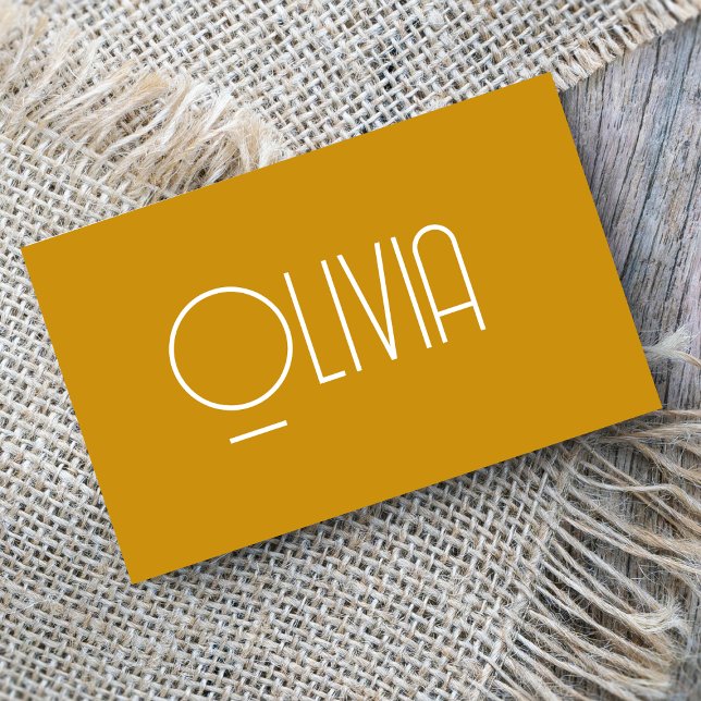 Modern Mustard Yellow Mute Retro Unique Script (Creator Uploaded)