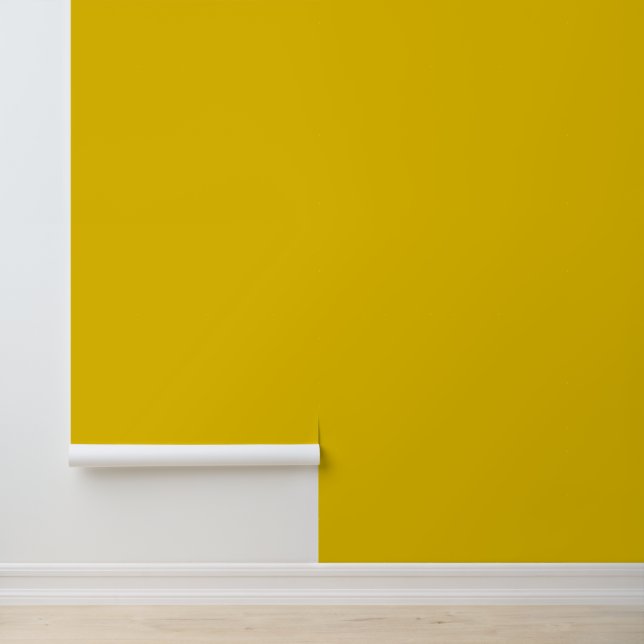 Modern mustard yellow plain solid colour simple wallpaper (Application)