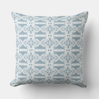 Modern Muted Blue Coastal Throw Pillow