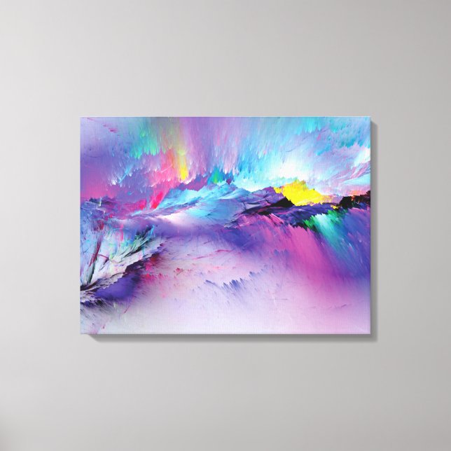 Modern Muted Sage Green Geometric Abstract Wall Ar Canvas Print (Front)