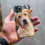 Modern My Best Friend Picture Dog Love Paw Print Case-Mate iPhone Case<br><div class="desc">Cute Love text written in a stylish modern typography font and dog paw representing the letter O. With option to personalise or customise with photo of your choice. Unique keepsake, birthday, Valentine's Day gift from your family pet, or Christmas present. Easily customisable with a fun photograph. Beautiful, modern and cool...</div>