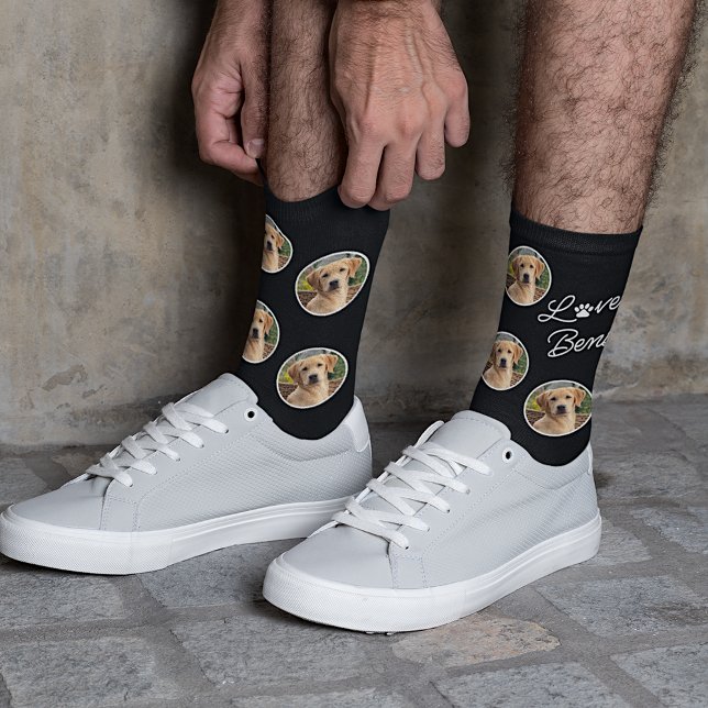 Modern My Best Friend Picture Love Paw Socks (Creator Uploaded)