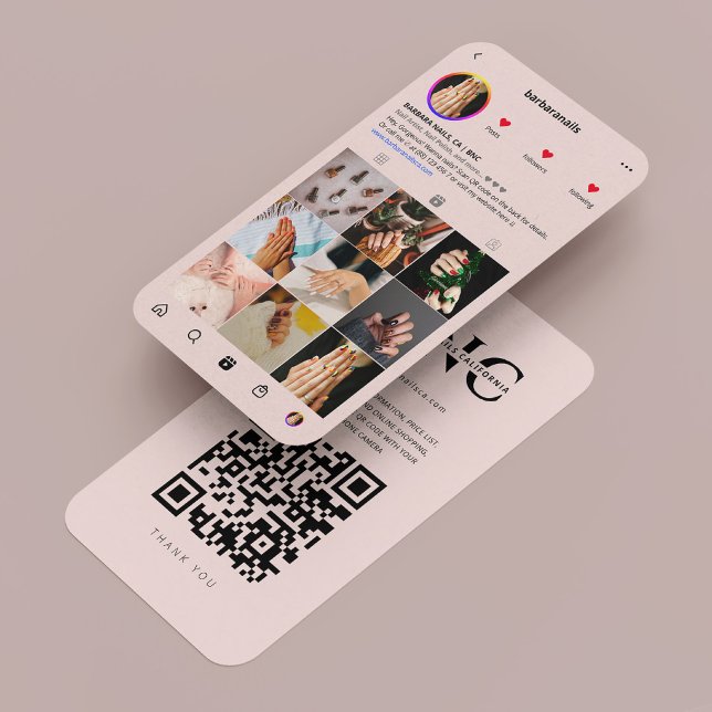 Modern Nail Tech Lash Stylist Pink Business Card (Modern Nail Tech Lash Stylist Pink Business Card
)