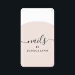 Modern nail technician stylish script beauty salon business card<br><div class="desc">Modern nail technician stylish script beauty salon</div>