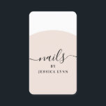 Modern nail technician stylish script beauty salon business card<br><div class="desc">Modern nail technician stylish script beauty salon</div>
