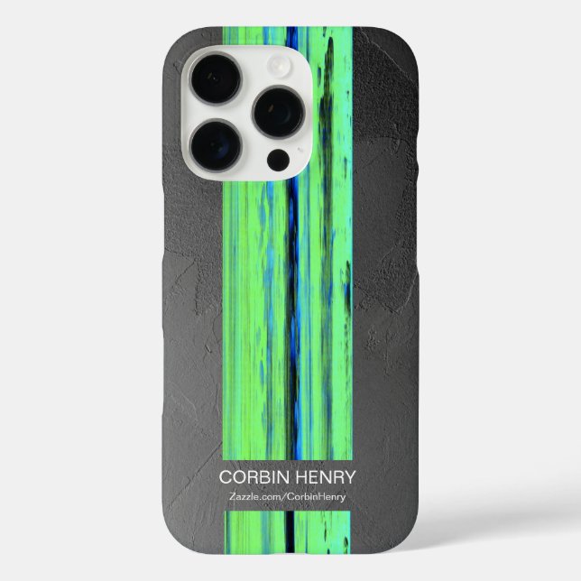 Modern Name Abstract Texture iPhone Case (Back)