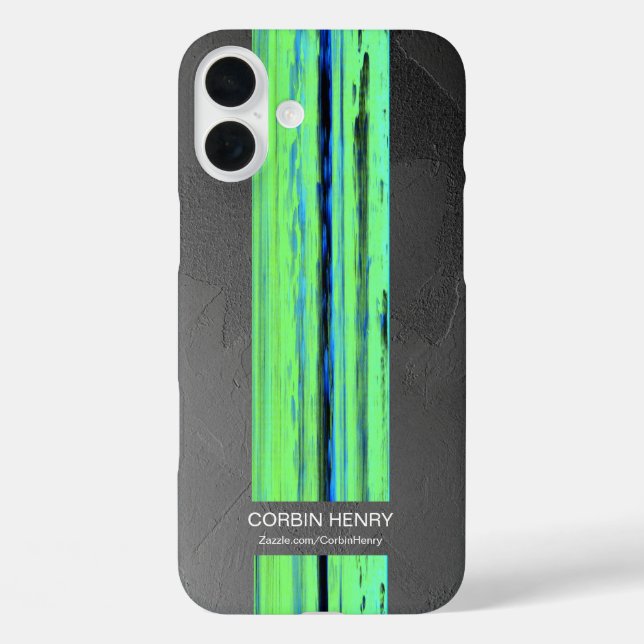 Modern Name Abstract Texture iPhone Case (Back)