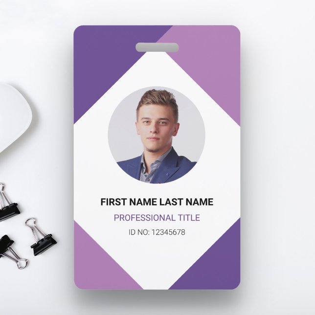 Modern Name and Photo Corporate Employee ID Card ID Badge (Creator Uploaded)