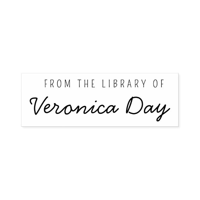 Modern Name Bookplate From the Library of Self-inking Stamp (Design)