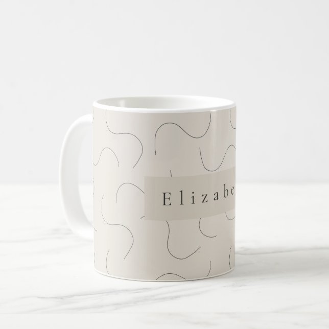 Modern Name Mug  (Front Left)