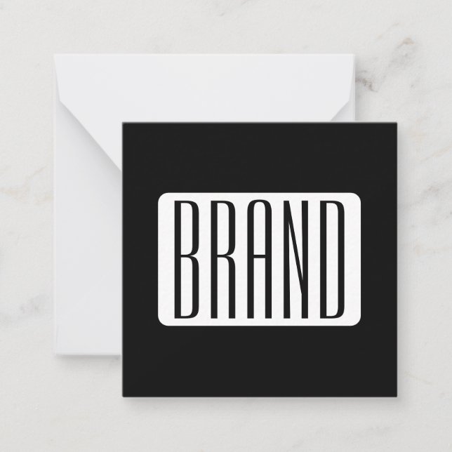 Modern Name or Editable Brand Name for Business  Card (Front)