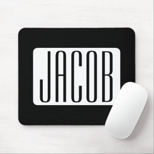 Modern Name or Editable Brand Name for Business Mouse Pad