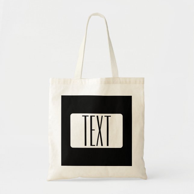 Modern Name or Editable Brand Name for Business  Tote Bag (Front)