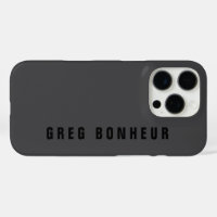 Modern Name or other Text Template | Dark Grey