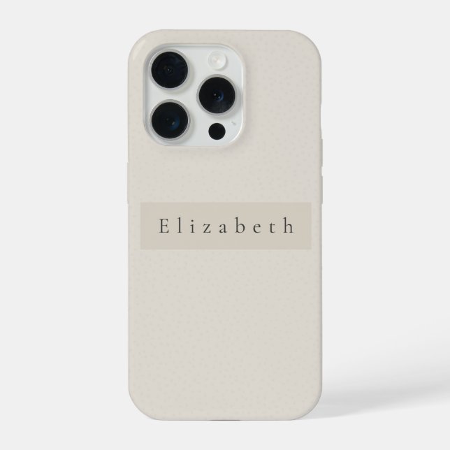 Modern Name Phone Case (Back)