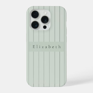 Modern Name Sage Green iPhone 15 Pro Case
