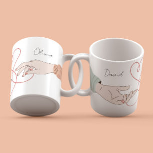 Modern Names Love Illustration elegant Mug