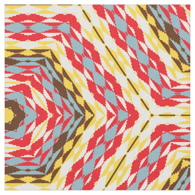 Modern Native American 10 Custom Fabric (Close Up)