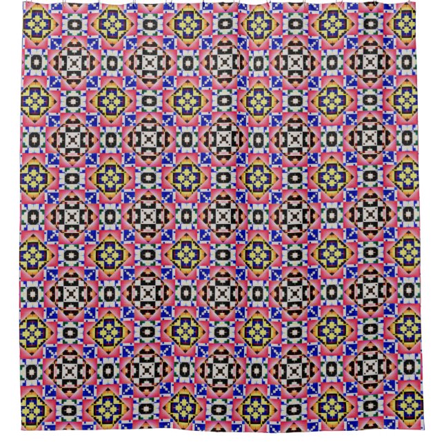Modern Native American 11 Shower Curtain (Front)