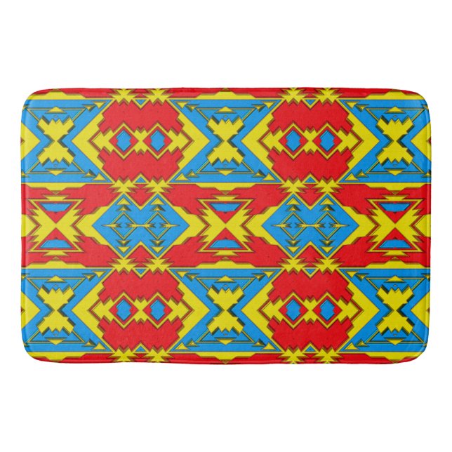Modern Native American 12 Bath Mat (Front)