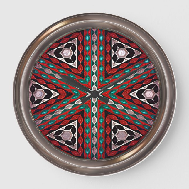 Modern Native American 14 Clock (Front)
