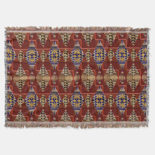 Modern Native American 16 Throw Blanket