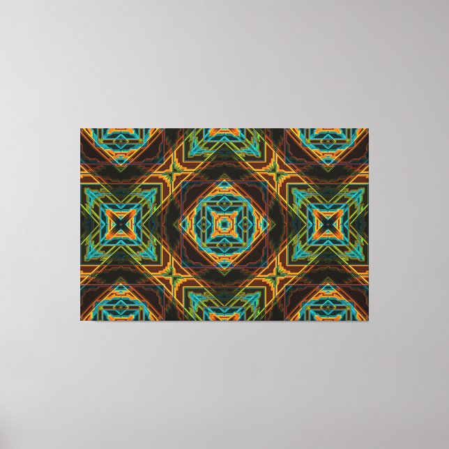 Modern Native American 19 Wrapped Canvas (Front)