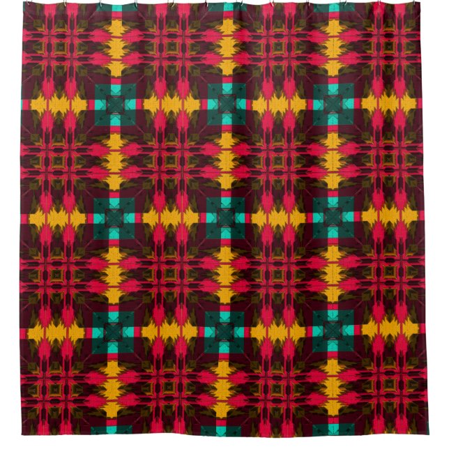 Modern Native American 20 Shower Curtain (Front)