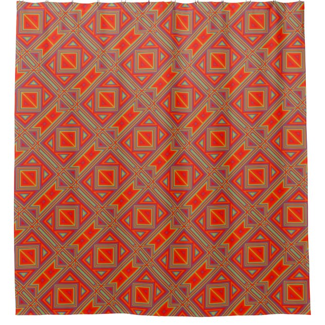 Modern Native American 22 Shower Curtain (Front)