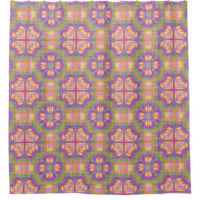 Modern Native American 23 Shower Curtain (Front)