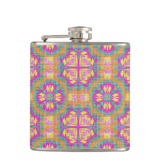 Modern Native American 23 Wrapped Flask