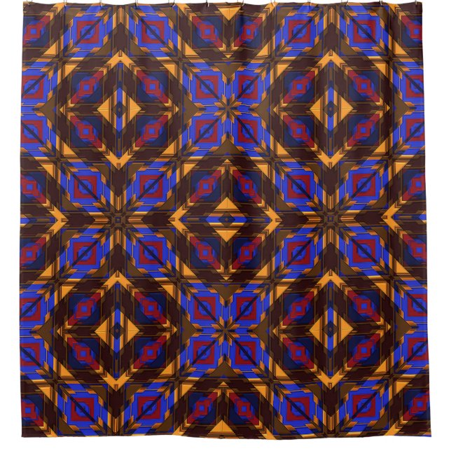 Modern Native American 24 Shower Curtain (Front)
