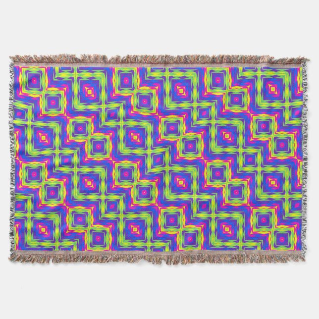 Modern Native American 25 Throw Blanket (Front)