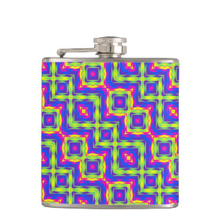 Modern Native American 25 Wrapped Flask