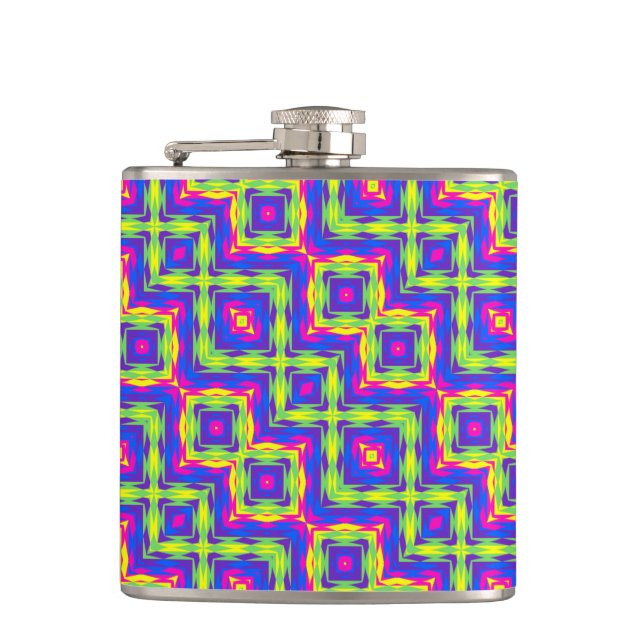 Modern Native American 25 Wrapped Flask (Front)